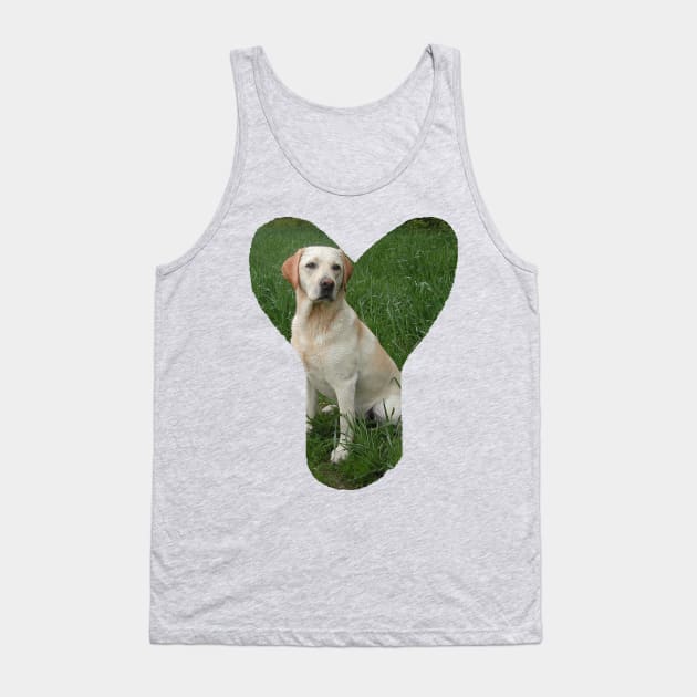 Labrador retriever yellow in Y Tank Top by Wanderingangel